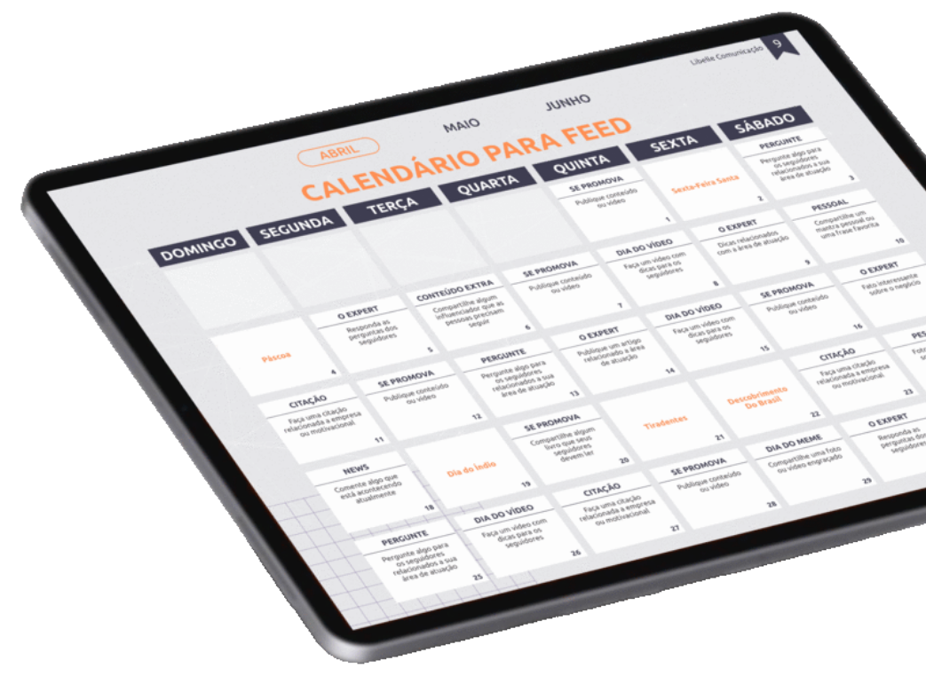 90 ideias de conteúdo + um checklist de ferramentas mensais